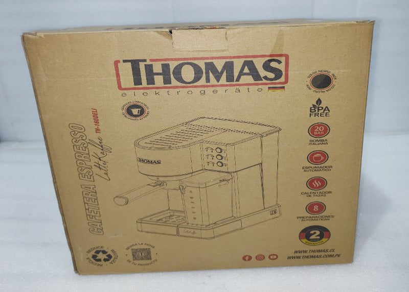 Cafetera Espresso Thomas TH-160DELI Inox – 20 Bar