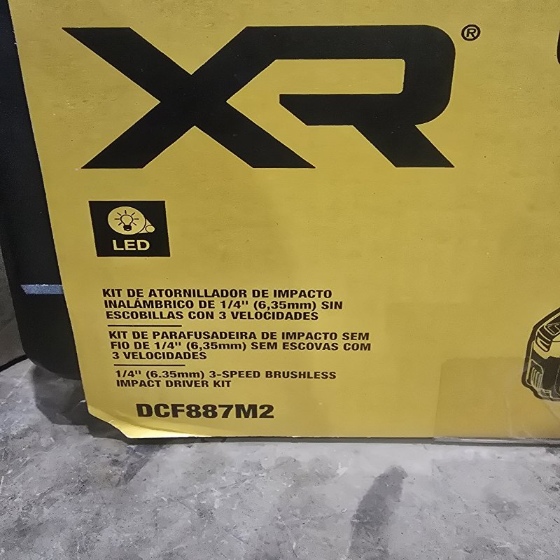 Atornillador de Impacto 1/4 Dewalt DCF887M2, Negro y Amarillo