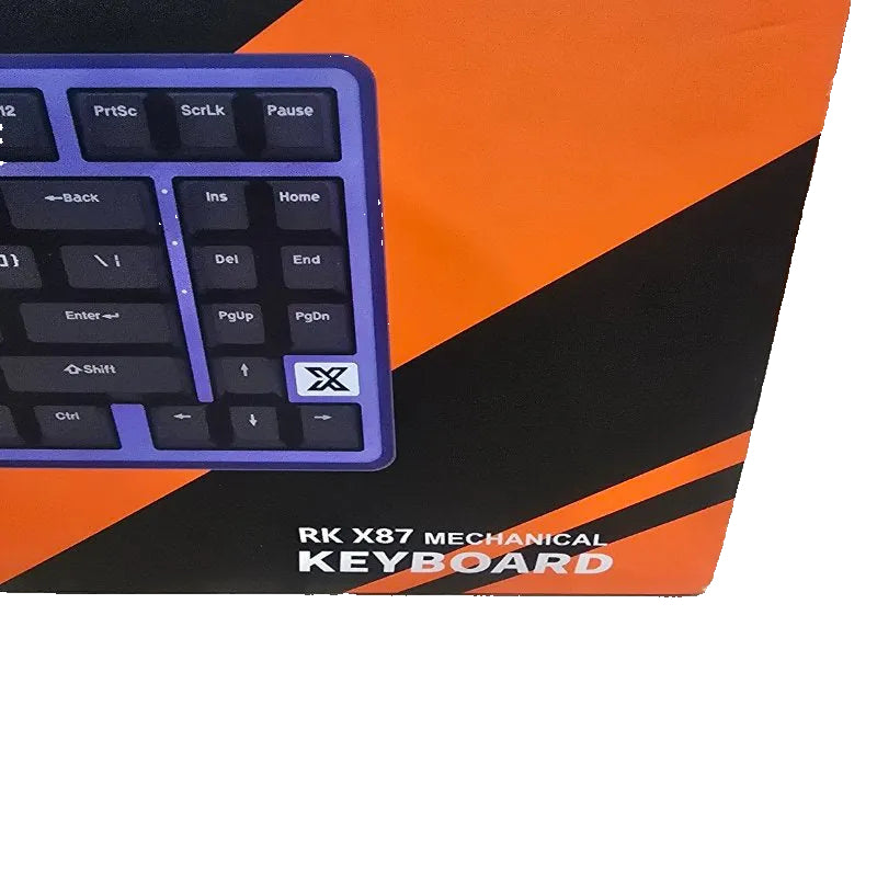 Teclado Mecánico RK X87 Negro Morado
