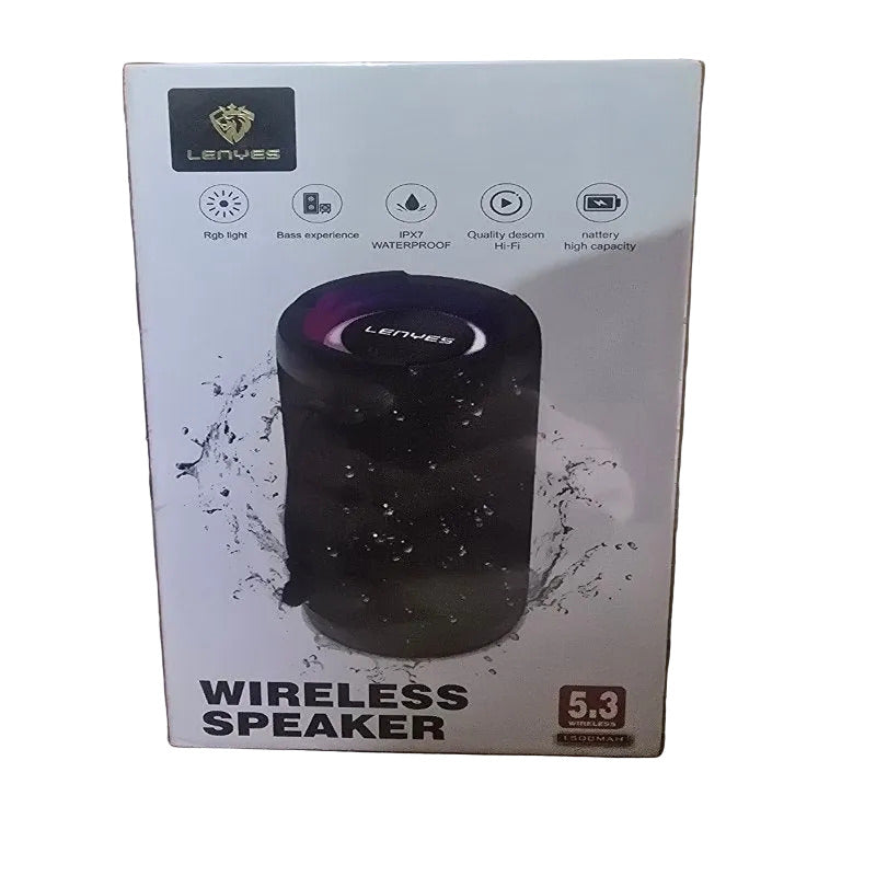Parlante Portátil Bluetooth 5.3 Lenyes S214 20W Resistente al Agua Negro