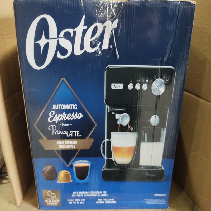 Cafetera Espresso Prima Latte Oster BVSTEM6604BK 220V, Negro
