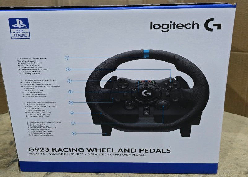 Volante de Carreras y Pedales Logitech G923 TrueForce