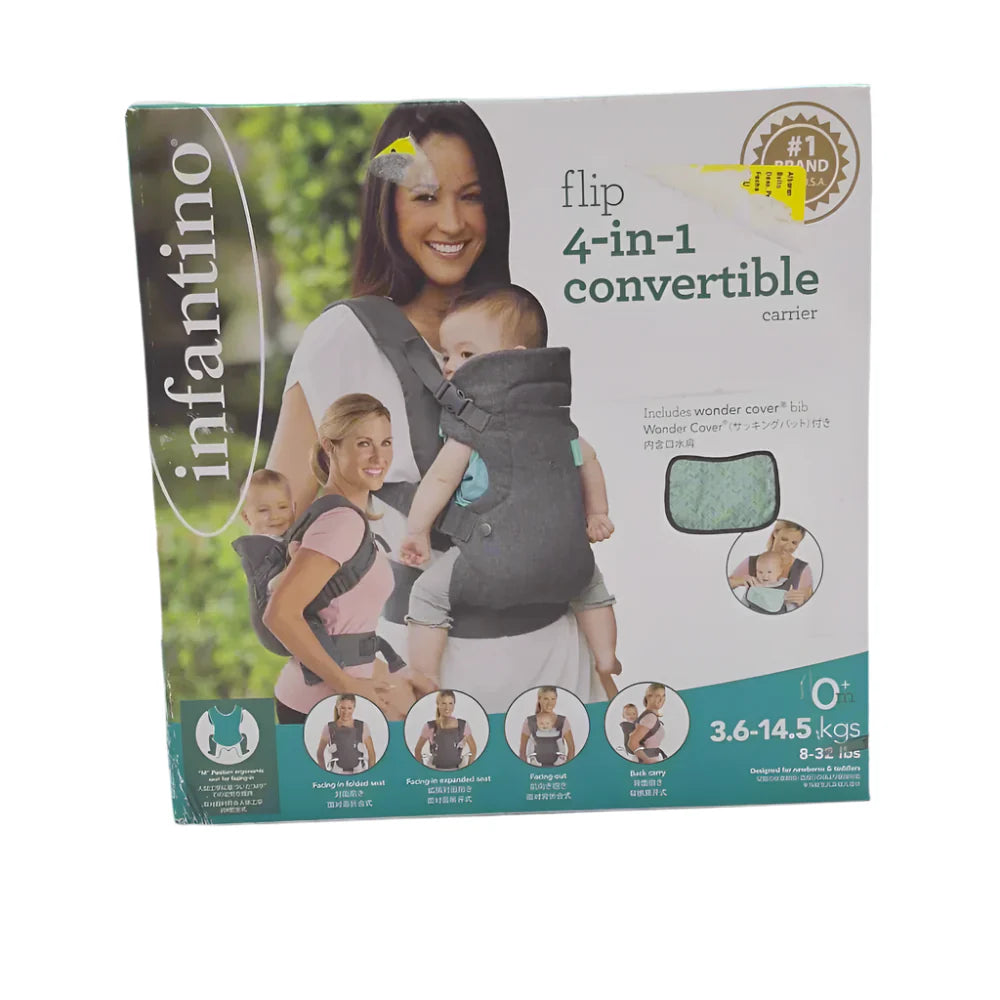 Porta Bebe Flip 4 In 1 Infantino Convertible Carrier Gray
