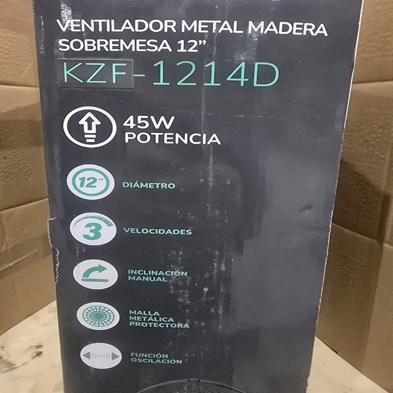 Ventilador de Sobremesa 12 Pulgadas Kendal KZF-1214D 45W