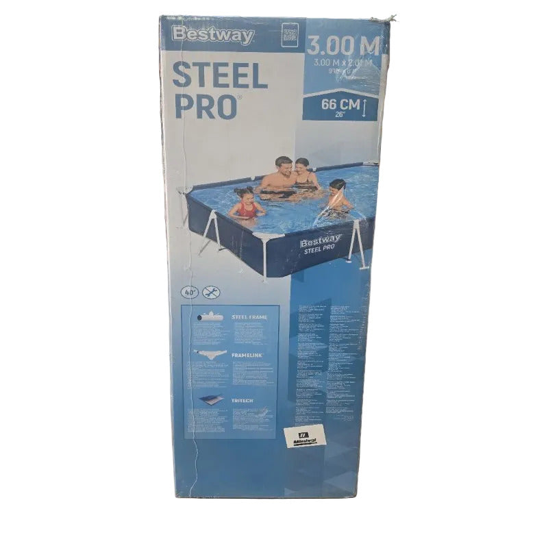 Piscina Rectangular Bestway Steel Pro 3.00m x 2.01m x 66cm