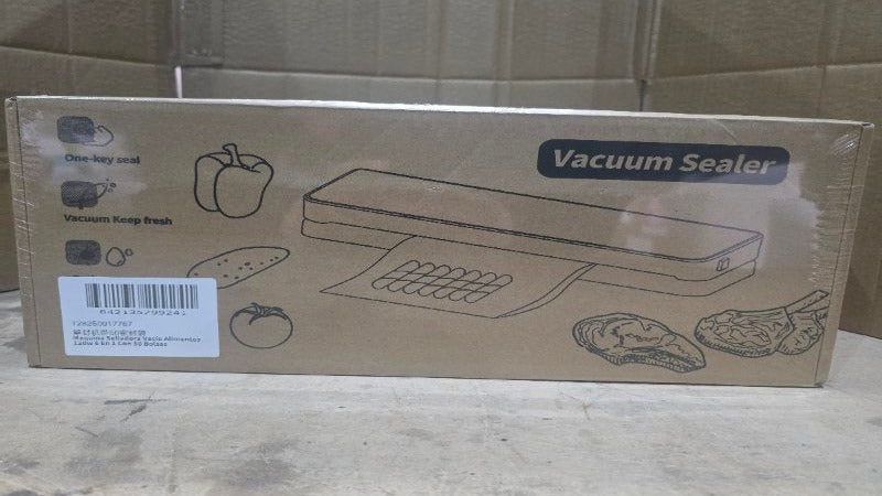 Máquina Selladora al Vacío para Alimentos 120W 6 Vacuum Sealer 51050