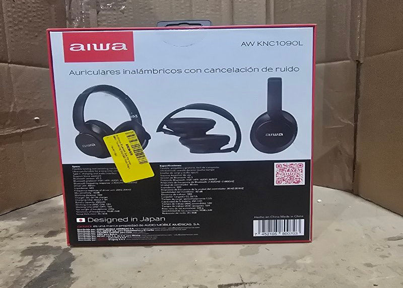 Audífonos Inalámbricos AIWA AW-KNC1090L con Cancelación de Ruido, Negro