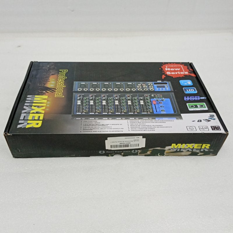 Consola Mezcladora de Audio Portátil 7 Canales