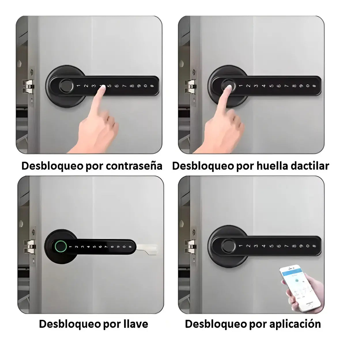 Cerradura Inteligente Agdet con Huella Digital WiFi, App Tuya