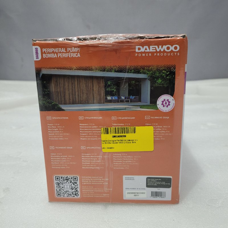 Bomba de Agua Periférica Daewoo DAQB60