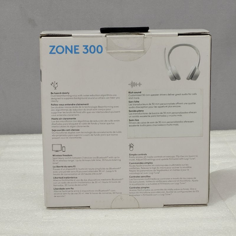 Audífonos Inalámbricos Logitech Zone 300 Blanco