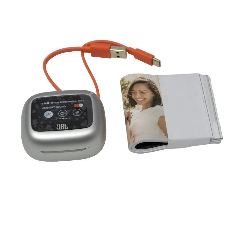 Audífonos Inalámbricos JBL Live Beam 3 Plateado