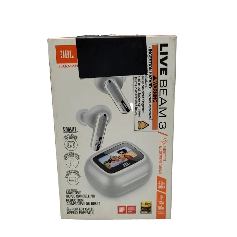 Audífonos Inalámbricos JBL Live Beam 3 Plateado