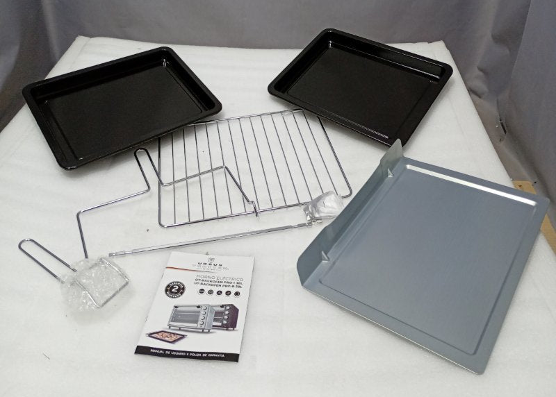 Horno Eléctrico URSUS TROTTER UT-BACKOFEN PRO-I Inox 38 Litros