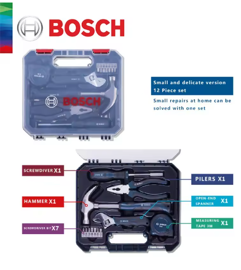 Caja Herramientas 12 En 1 Multifuncion Bosch House Hold