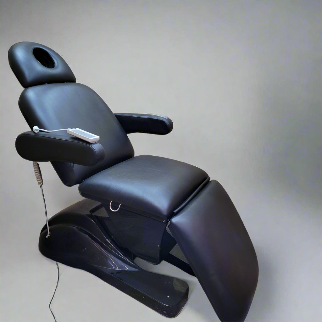 Camilla Sillon Electrico Generico Podologica Electronico Facial C1 Profesional Base Negra Negro