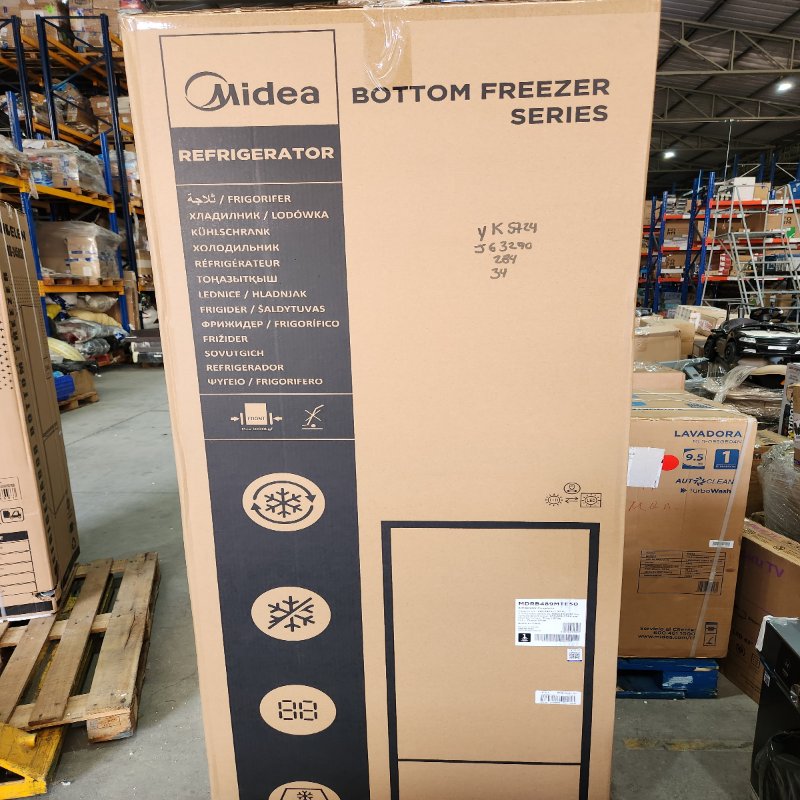 Refrigerador Midea MDRB489MTE50 330 Litros, Silver