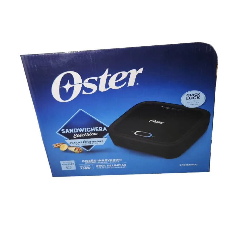 Sandwichera Oster CKSTSM400, Negro