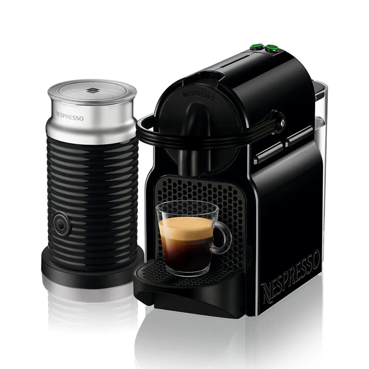 Cafetera de Cápsulas Nespresso Inissia C40 con Espumador de Leche Aeroccino 3