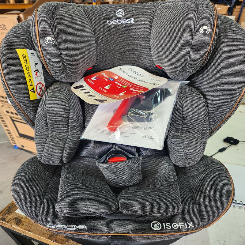 Silla de Auto Convertible Bebesit ISOFIX Supra 360 Premium Gris