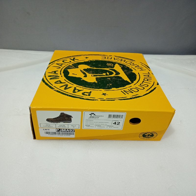 Botín de Seguridad Panama Jack PJ507MDKTC – Café Moro, Talla 42, Masculino