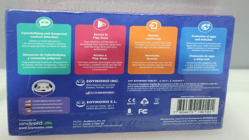 Tablet para Niños + Carcasa Soy Mono Pro 2.0 64 GB + 4 GB, Rosado