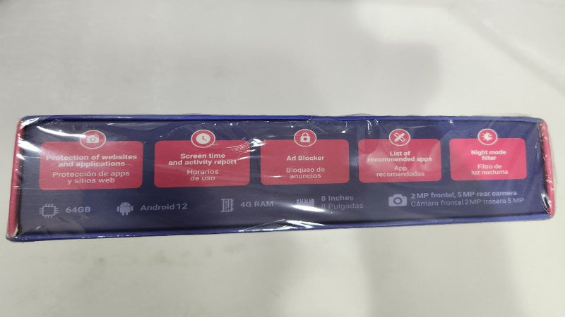Tablet para Niños + Carcasa Soy Mono Pro 2.0 64 GB + 4 GB, Rosado
