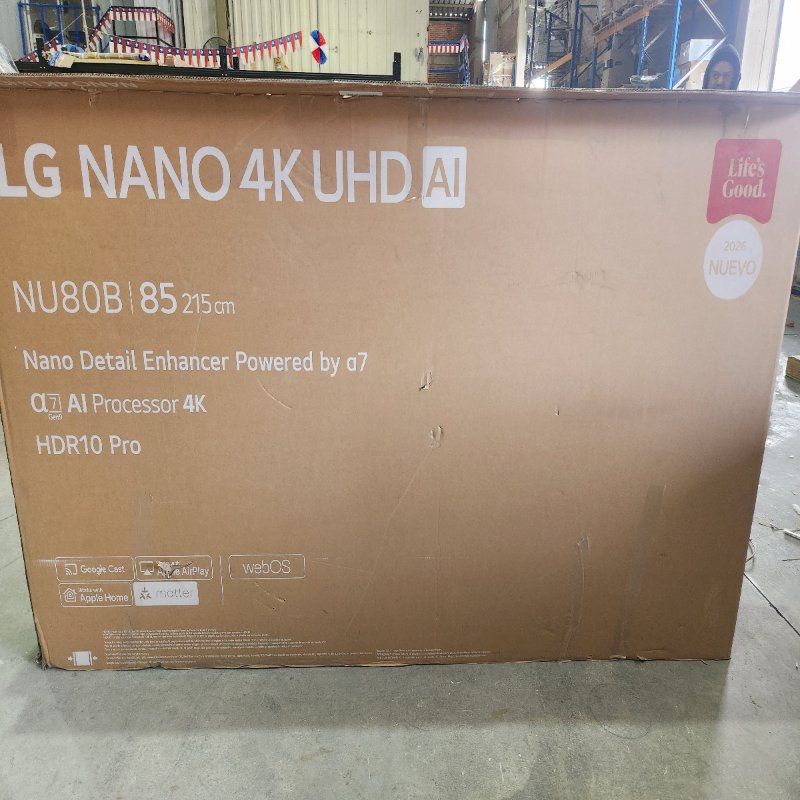 Smart TV LG 85NU800BPSB 4K UHD, 85 pulgadas