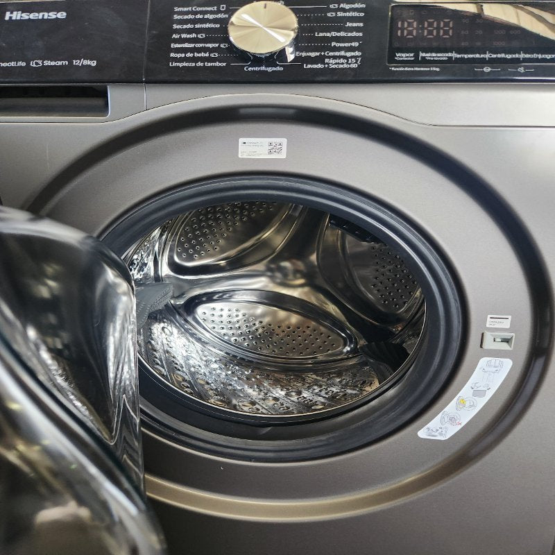 Lavadora Secadora Hisense WD3S1243BT1 12/8 kg Gris