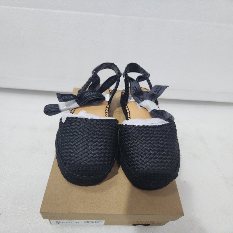 Sandalias Steve Madden Craize – Blk Satin, Negro, Talla 37 Mujer