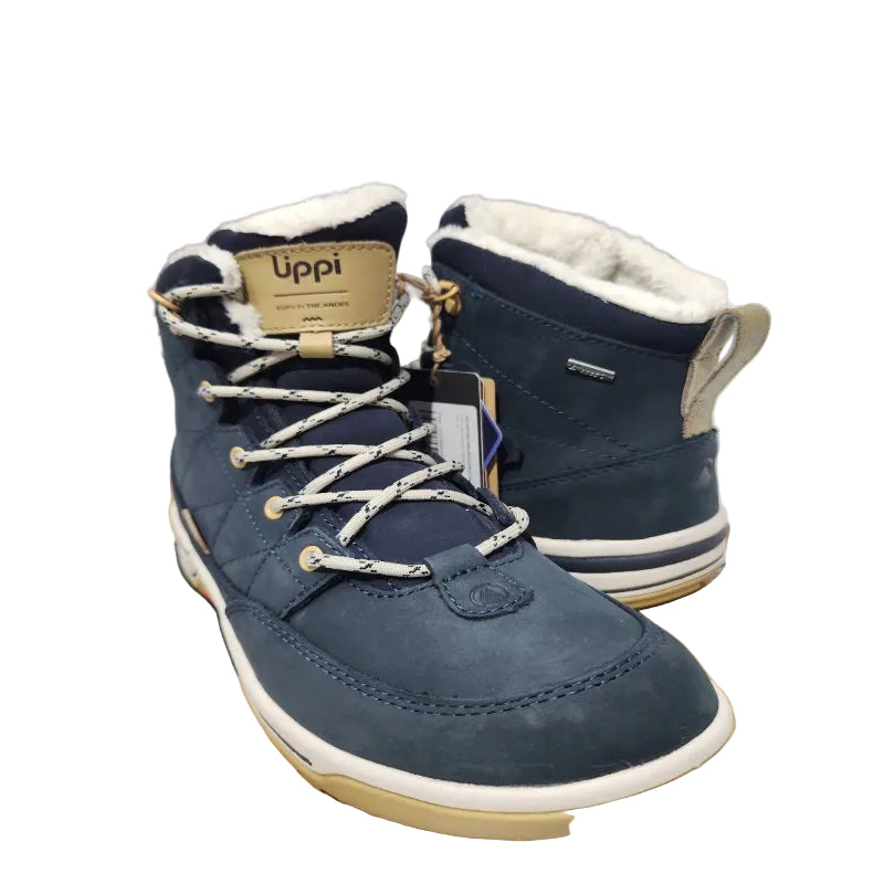 Botas Lippi Mujer Native Mid LI – Azul Noche / Taupe, EUR 39 / 25 cm