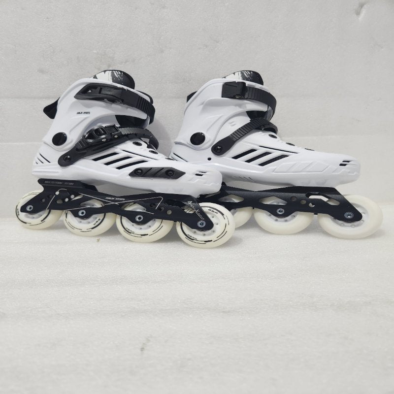 Patines Profesionales JGMLZK SPORTS Ruedas 22.5- 76 mm, Blanco