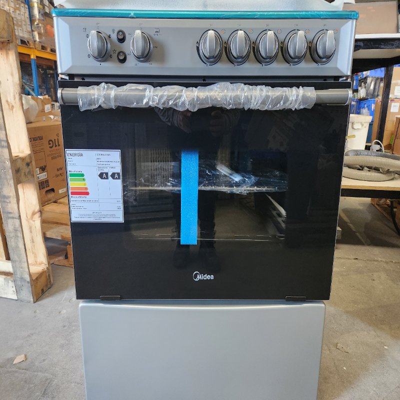 Cocina a Gas 5 Platos Midea MFO-MG30ACQSL Plateado