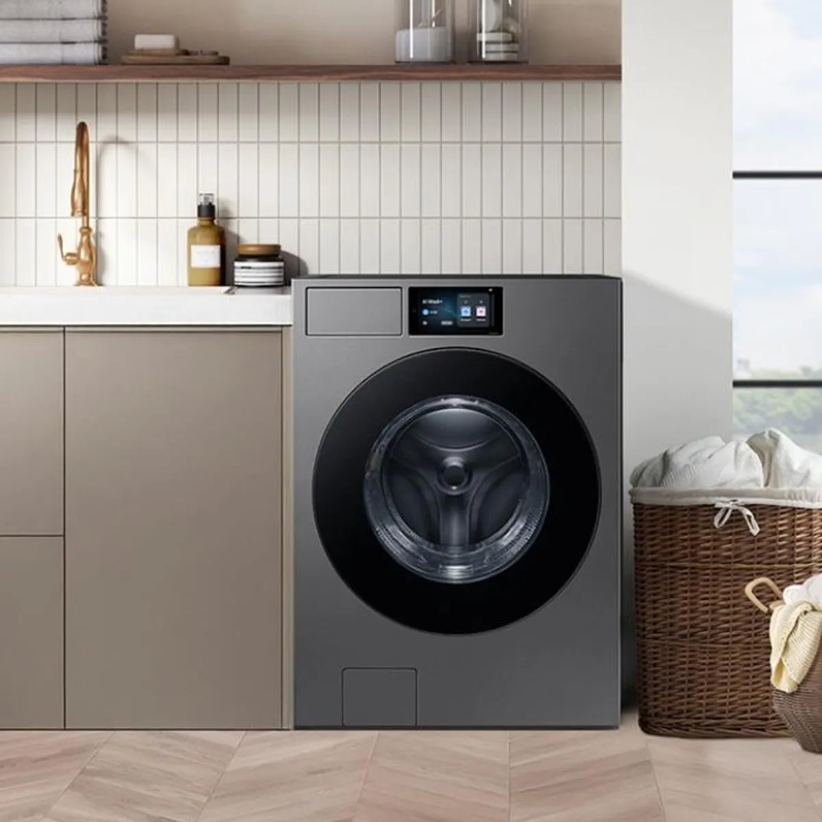 Lavadora Carga Frontal Samsung WF90F25ADS 25 kg