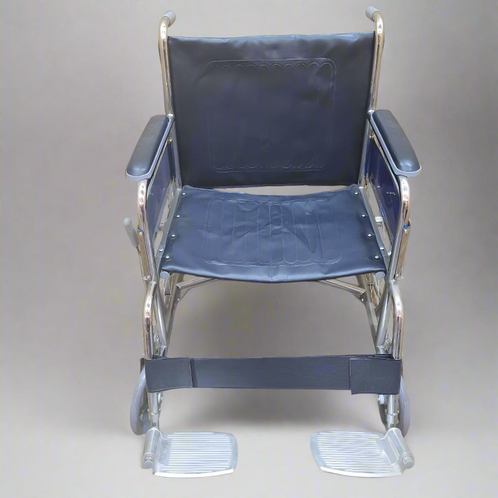 Silla De Ruedas Standard Plegable First Care Wheel Chairs Azul Oscuro