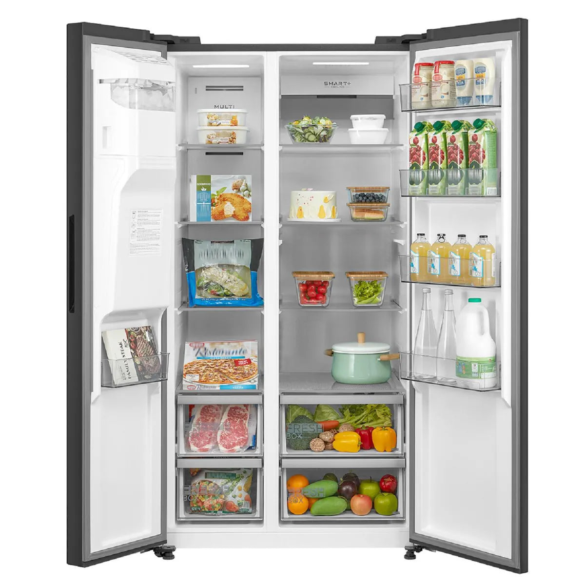 Refrigerador Midea MDRS761FGEDX 569 Litros Gris