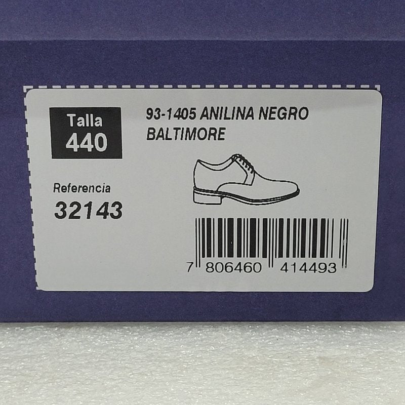 Zapato Guante 93-1405 Anilina Baltimore – Negro, Talla 44 Hombre