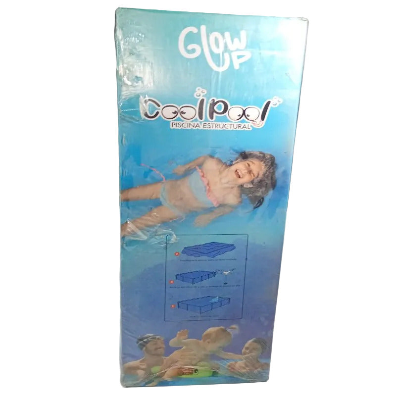 Piscina Estructural Cooipool Glowp Gris 300x207x65 cm