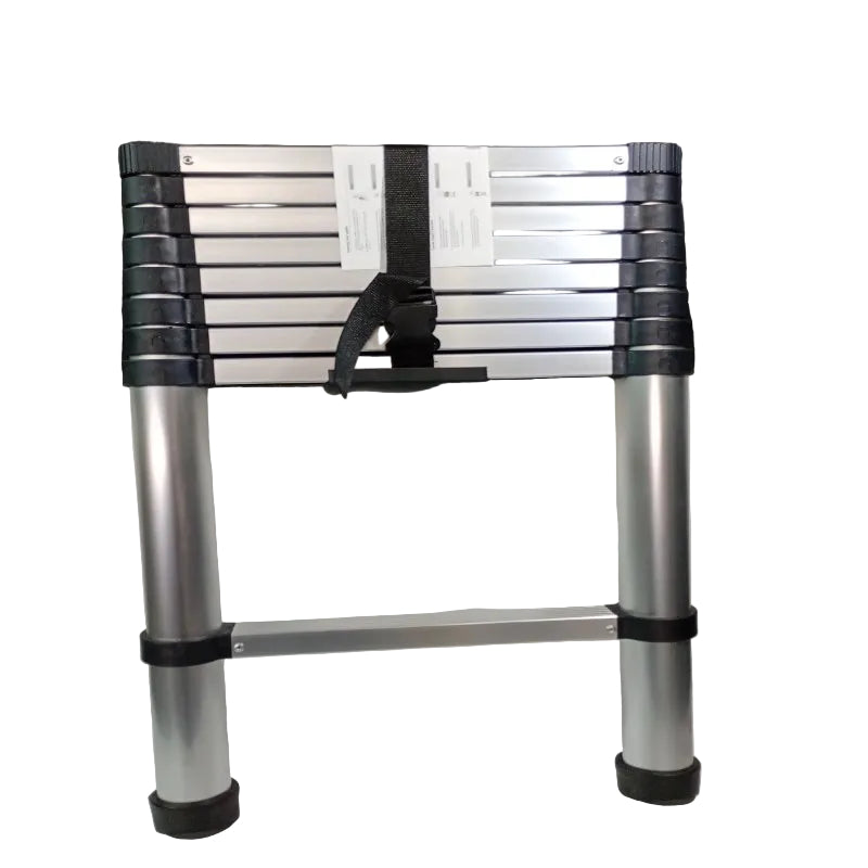 Escalera Telescópica de Aluminio IngShouse 2.6 m con 9 Peldaños y Capacidad 150 kg