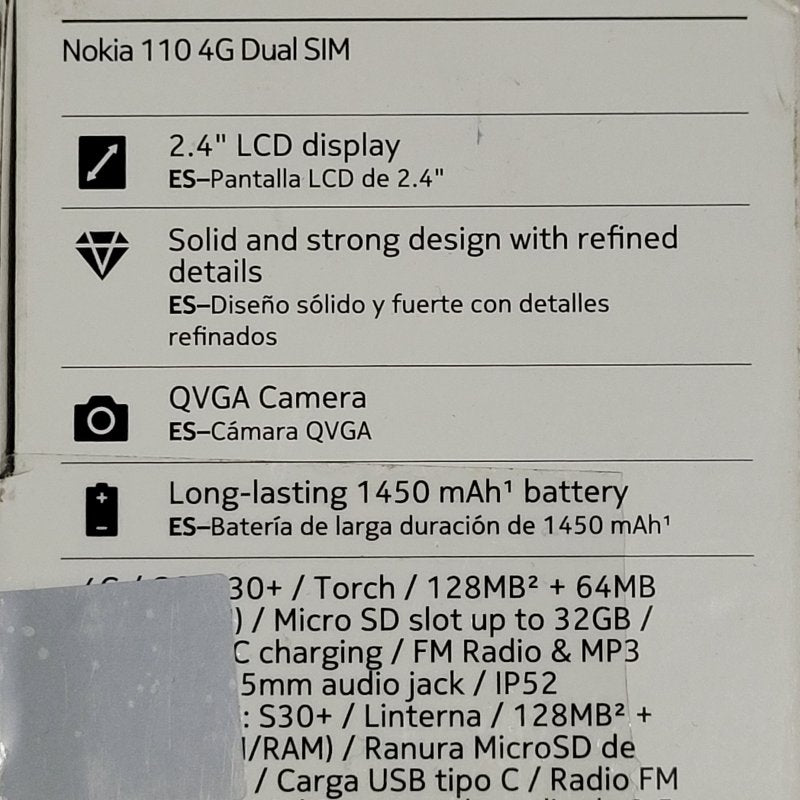 Teléfono Nokia 110 4G Dual SIM
