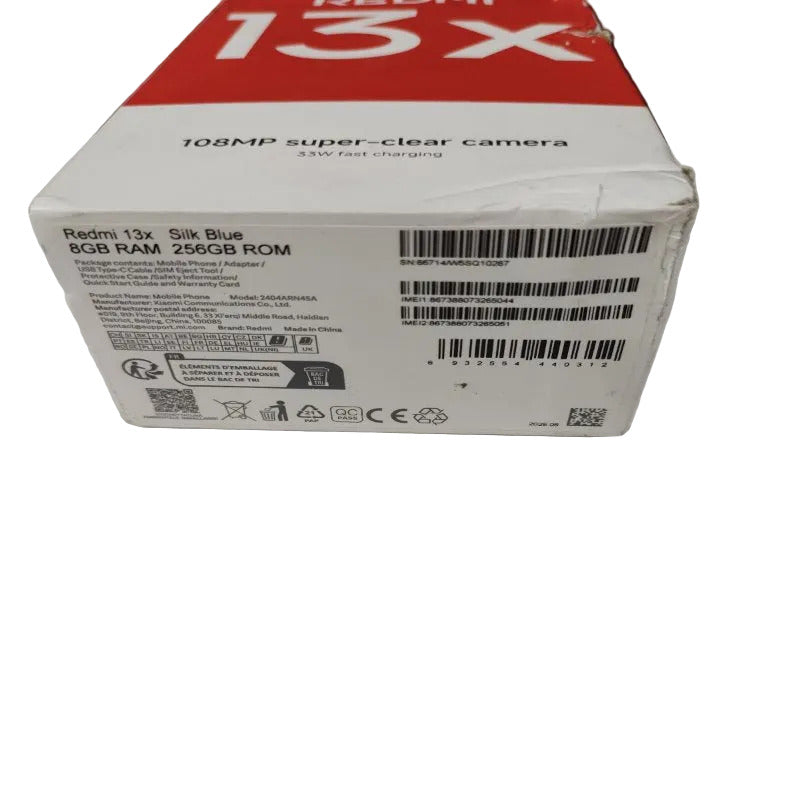 Celular Xiaomi Redmi 13X/ 2404ARN45A 8GB/256GB, Silk Bue (Reacondicionado)