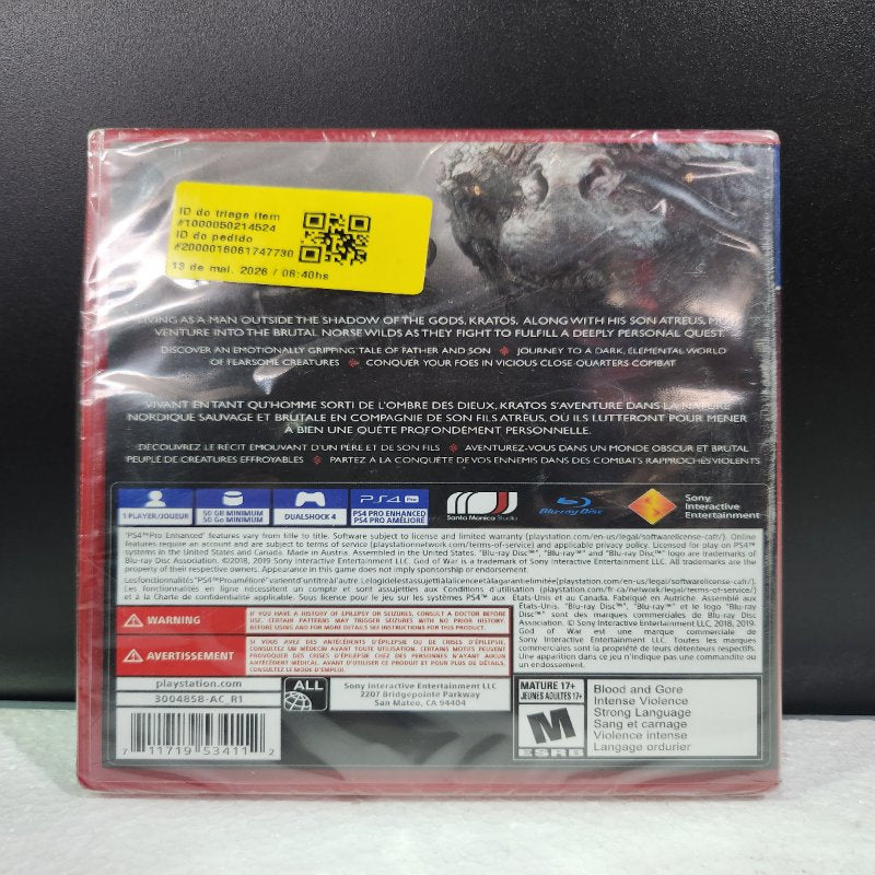 Juego God of War para PS4