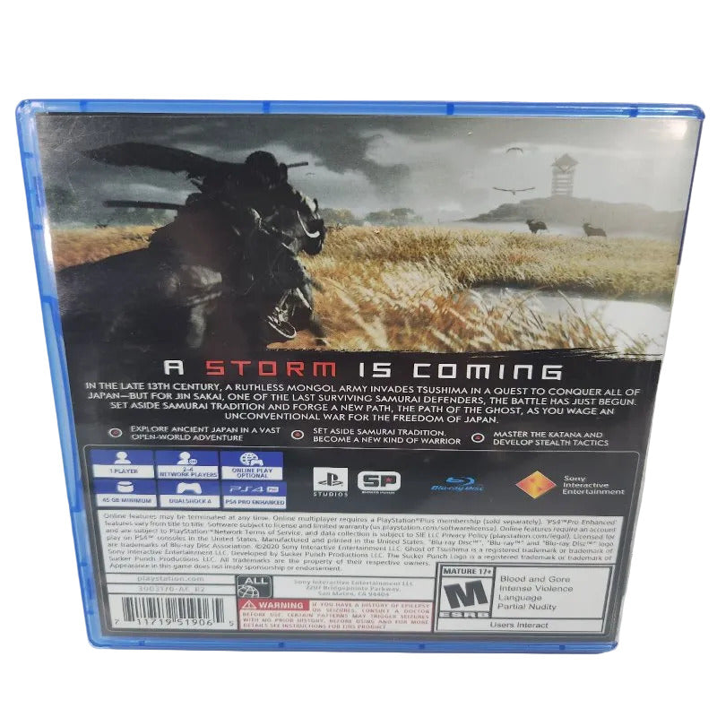 Juego Ghost of Tsushima para PlayStation 4
