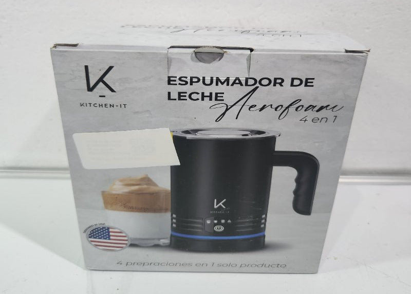 Espumador de Leche 4 en 1 Kitchen-It Aerofoam Negro