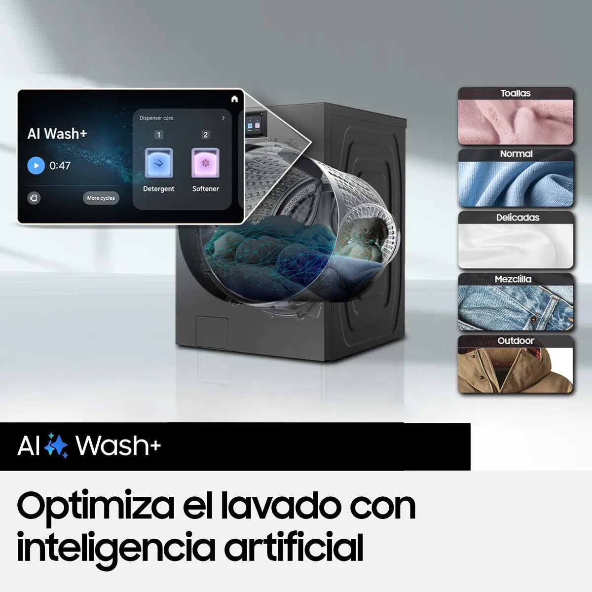 Lavadora Carga Frontal Samsung WF90F25ADS 25 kg