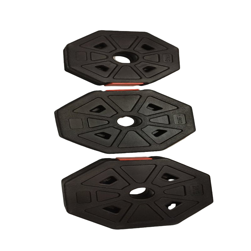 MANCUERNAS GENERICO AJUSTABLES CON PESAS DE 1K+1.5K+2K NEGRO