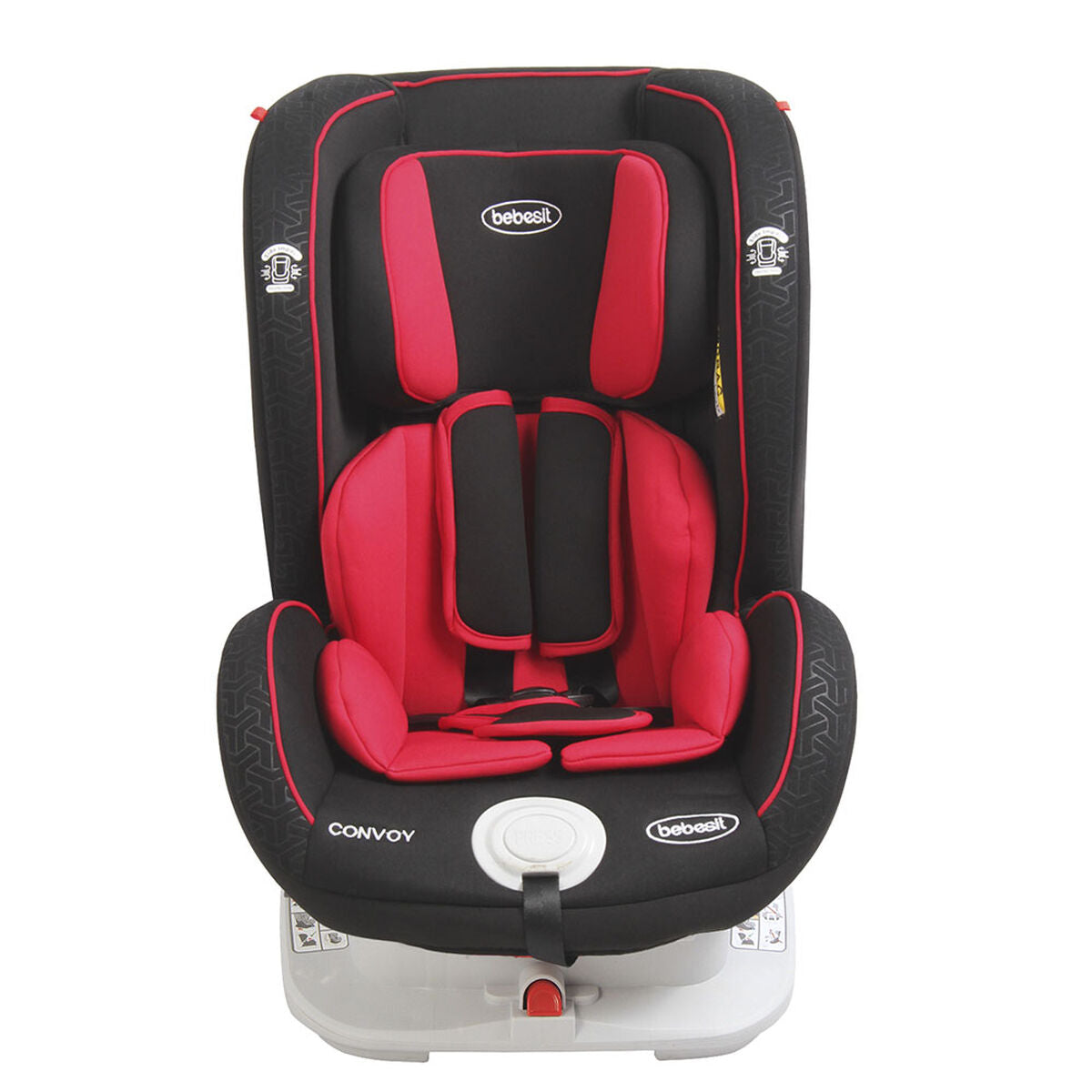 Silla De Auto Bebesit Conovoy  Mk 688 Negro Rojo 25 Kl
