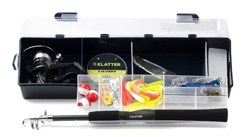 Juego De Pesca Klatter Con Estuche 90 Pieza