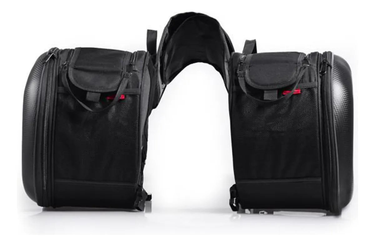 Bolsas Cycle Para Motocicletas Carbon Black 36 L 2 Unidad