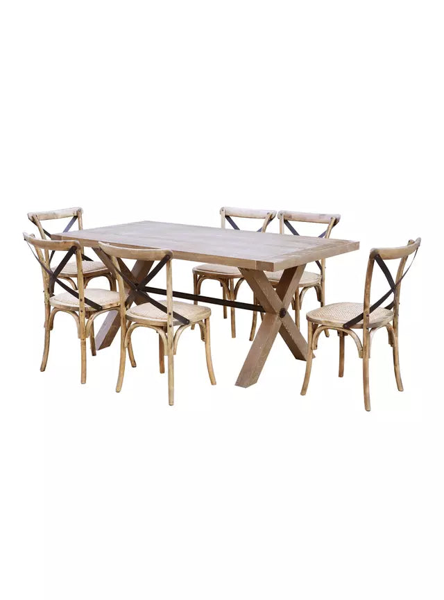 Juego de Comedor Pamela Madera 6 Sillas